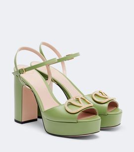 Valentino Garavani Valentino Garavani VLogo embellished leather platform sandals