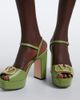 Valentino Garavani Valentino Garavani VLogo embellished leather platform sandals - 2