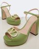Valentino Garavani Valentino Garavani VLogo embellished leather platform sandals - 6