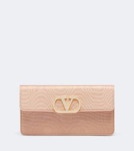 Valentino Garavani Valentino Garavani VLogo embellished wallet on chain