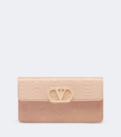 Valentino Garavani Valentino Garavani VLogo embellished wallet on chain