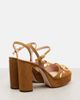 Valentino Garavani Valentino Garavani VLogo embroidered suede platform sandals - 2