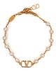 Valentino Garavani Valentino Garavani VLOGO Faux Pearl Bracelet - 1
