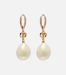 Valentino Garavani Valentino Garavani VLogo faux pearl drop earrings