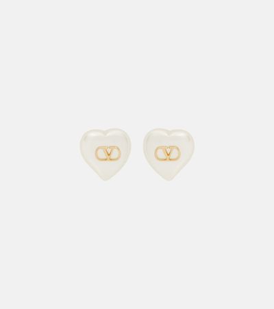 Valentino Garavani Valentino Garavani VLogo faux pearl earrings