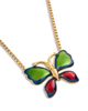 Valentino Garavani Valentino Garavani VLogo Flutterby Butterfly Enamel Necklace, 15.5-19.5 - 3