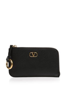 Valentino Garavani Valentino Garavani VLogo Grained Leather Coin Purse