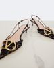 Valentino Garavani Valentino Garavani VLogo lace slingback pumps - 6