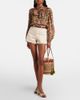 Valentino Garavani Valentino Garavani VLogo Large embellished raffia bucket bag - 5