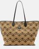 Valentino Garavani Valentino Garavani VLogo Large raffia-effect tote bag - 1