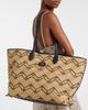 Valentino Garavani Valentino Garavani VLogo Large raffia-effect tote bag - 2