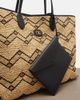 Valentino Garavani Valentino Garavani VLogo Large raffia-effect tote bag - 6