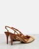Valentino Garavani Valentino Garavani VLogo leather-trimmed slingback pumps - 3