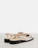 Valentino Garavani Valentino Garavani VLogo leather and mesh slingback flats - 3