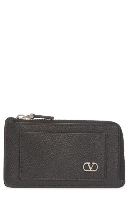 Valentino Garavani Valentino Garavani VLOGO Leather Coin Card Case