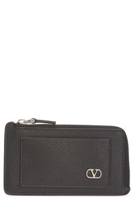 Valentino Garavani Valentino Garavani VLOGO Leather Coin Card Case