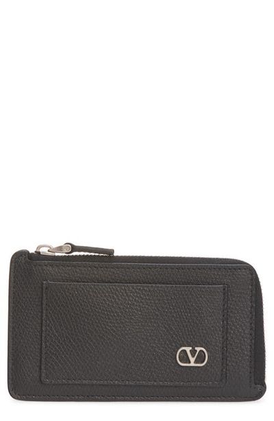 Valentino Garavani Valentino Garavani VLOGO Leather Coin Card Case