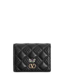 Valentino Garavani Valentino Garavani VLogo Leather French Wallet
