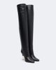 Valentino Garavani Valentino Garavani VLogo leather over-the-knee boots - 1