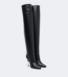 Valentino Garavani Valentino Garavani VLogo leather over-the-knee boots