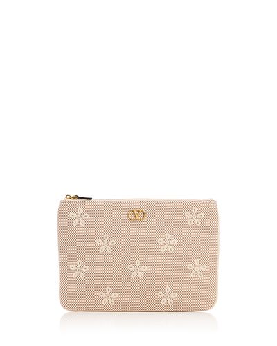 Valentino Garavani Valentino Garavani VLogo Medium Flat Pouch