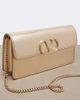 Valentino Garavani Valentino Garavani VLogo metallic leather wallet on chain - 6