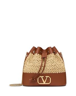 Valentino Garavani Valentino Garavani VLogo Mini Drawstring Bucket Bag