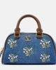 Valentino Garavani Valentino Garavani VLogo Mini floral denim top-handle bag - 1