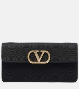 Valentino Garavani Valentino Garavani VLogo Mini moire clutch