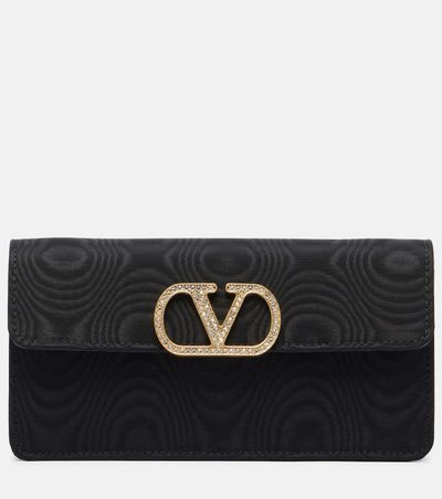 Valentino Garavani Valentino Garavani VLogo Mini moire clutch