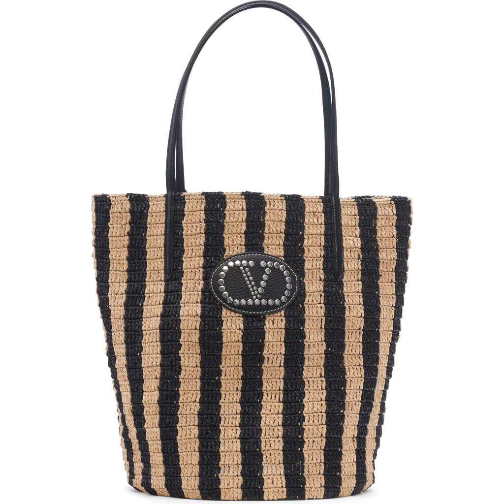 Valentino Garavani Valentino Garavani VLOGO Signature Crochet Raffia Tote