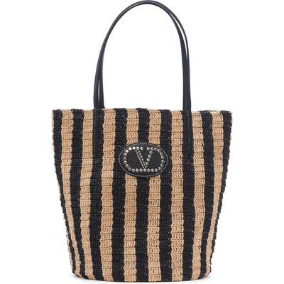 Valentino Garavani Valentino Garavani VLOGO Signature Crochet Raffia Tote