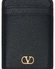 Valentino Garavani Valentino Garavani VLogo Signature Magnetic Leather Card Case - 1