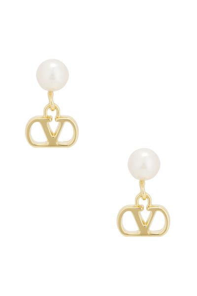 Valentino Garavani Valentino Garavani VLogo Signature Pearl Earrings