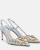 Valentino Garavani Valentino Garavani VLogo Signature sequined slingback pumps - 1