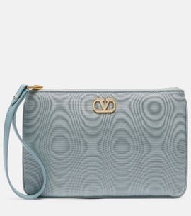 Valentino Garavani Valentino Garavani VLogo Signature Small embellished pouch