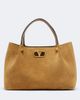 Valentino Garavani Valentino Garavani VLogo Signature Small suede top-handle bag - 1