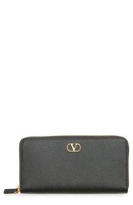 Valentino Garavani Valentino Garavani VLogo Signature Zip Around Continental Wallet