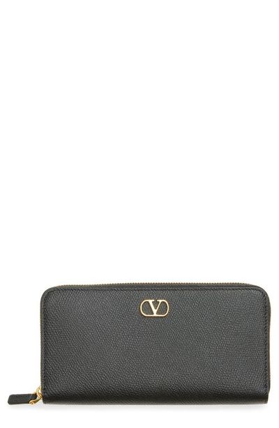 Valentino Garavani Valentino Garavani VLogo Signature Zip Around Continental Wallet