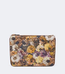 Valentino Garavani Valentino Garavani VLogo Small floral jacquard pouch