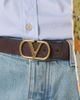 Valentino Garavani Valentino Garavani VLogo suede belt - 3