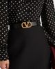 Valentino Garavani Valentino Garavani VLogo SwarovskiÂ®-embellished leather belt - 2