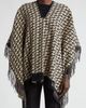 Valentino Garavani Valentino Garavani VLOGO Toile Iconographe Virgin Wool & Cashmere Poncho - 1
