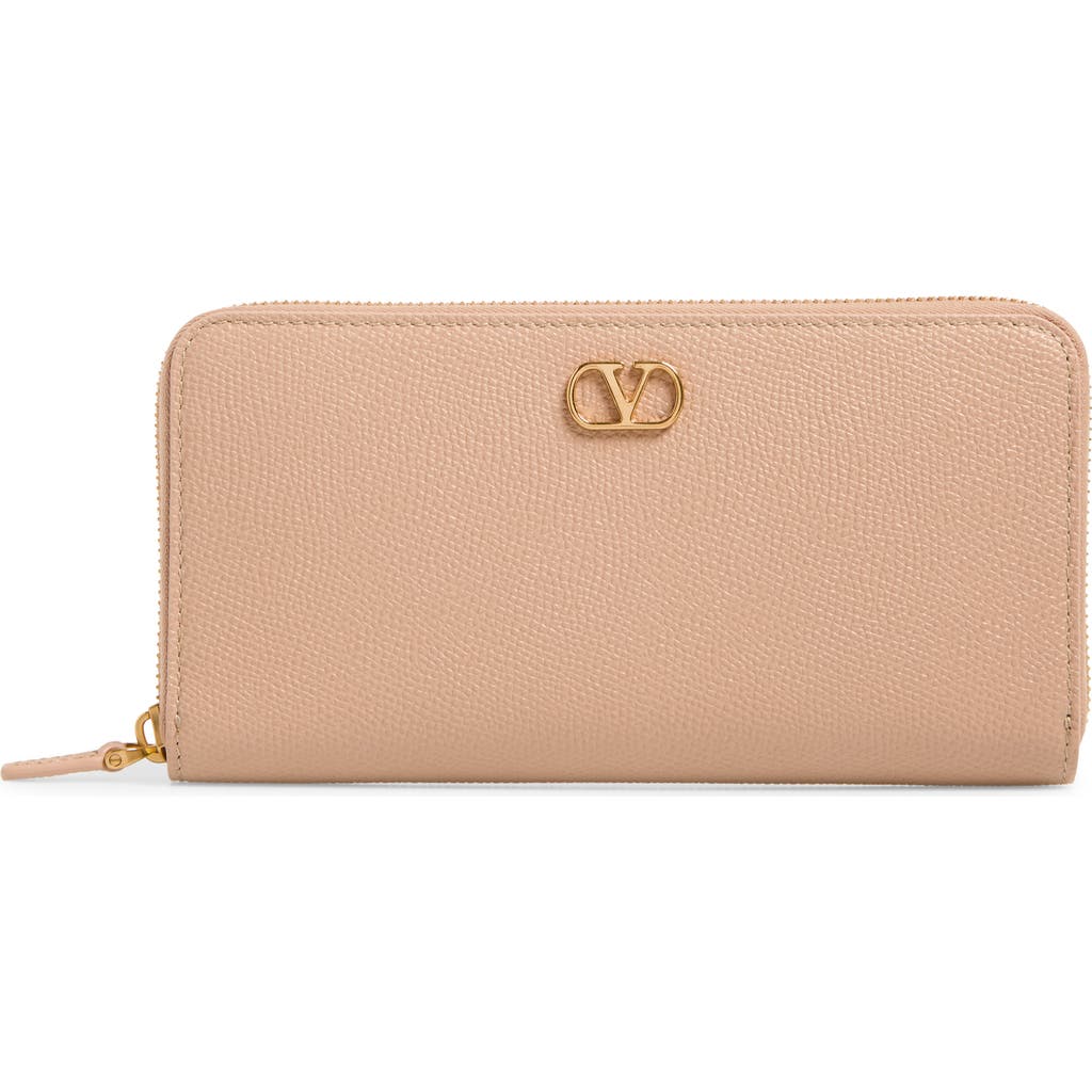 Valentino Garavani Valentino Garavani VLOGO Zip Around Leather Continental Wallet