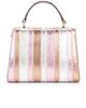 Valentino Garavani Valentino Garavani VSLING Elaphe Striped Top Handle Bag - 3