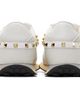 Valentino Garavani Valentino Garavani White Leather & Nylon Stud Up Sneakers - 2