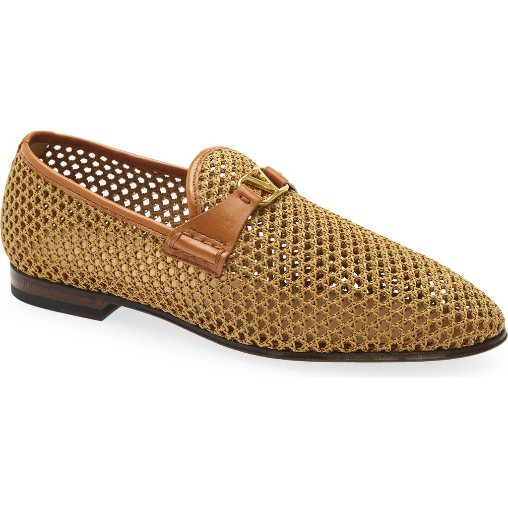 Valentino Garavani Valentino Garavani Wolfe Woven Raffia Loafer