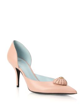 Valentino Garavani Valentino Garavani Women's Embellished Leather d'Orsay Pumps
