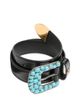 Valentino Garavani Valentino Garavani Women's Stone Embellished Buckle Leather Belt - 2