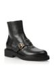 Valentino Garavani Valentino Garavani Women's VLogo Leather Buckled Booties - 1